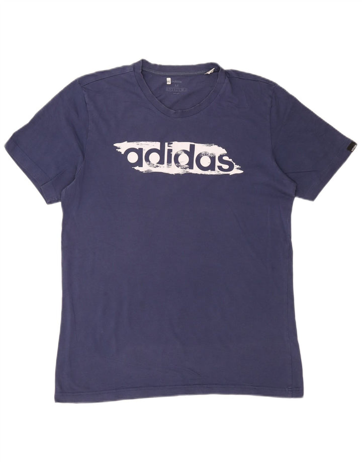 Adidas Camiseta Masculina Graphic Top Médio Algodão Azul Marinho