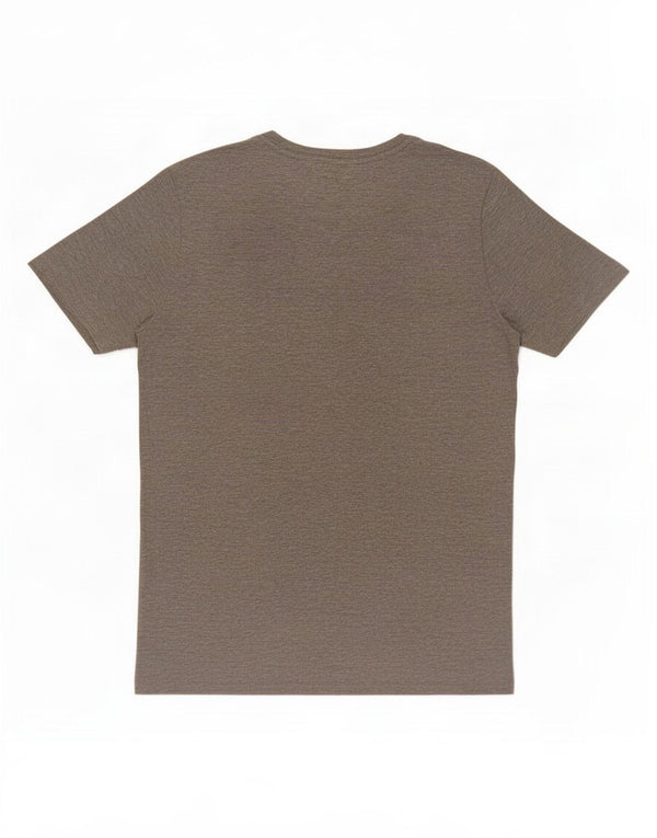 Camiseta masculina Jack & Jones Slim Fit com estampa gráfica de algodão cinza médio