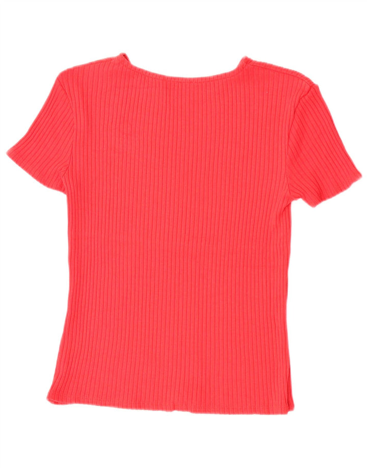 Camiseta feminina Zara UK 8 pequena vermelha