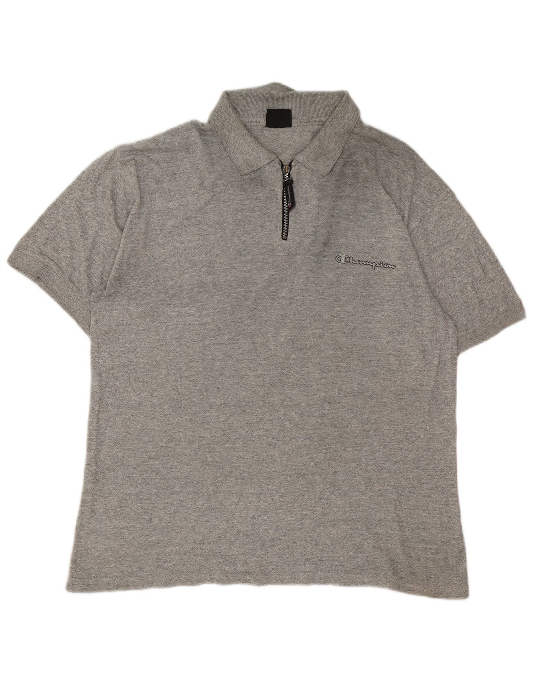 Camisa polo masculina Champion grande cinza manchada