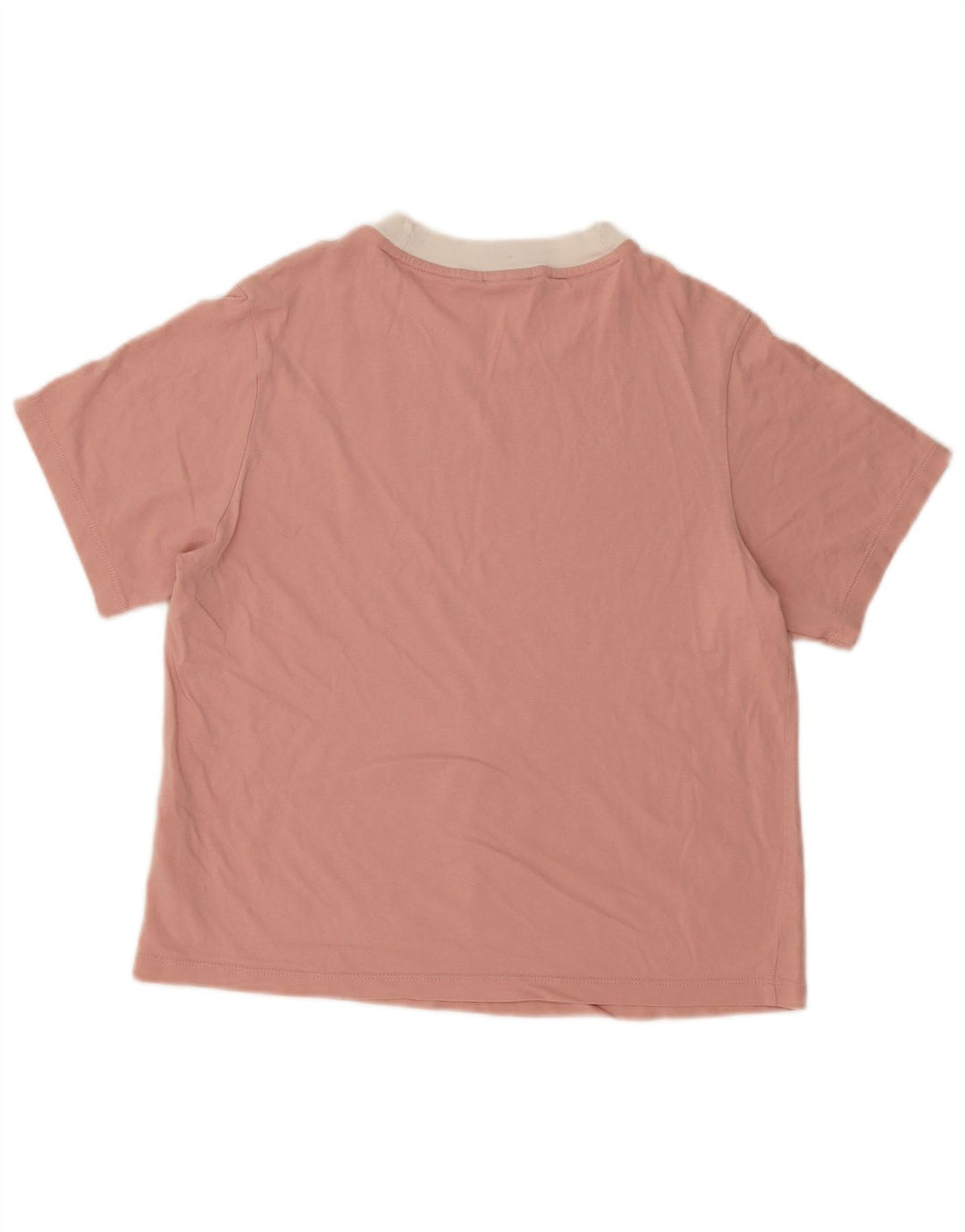 Camiseta Adidas Feminina Oversized Top UK 8 Pequeno Algodão Rosa