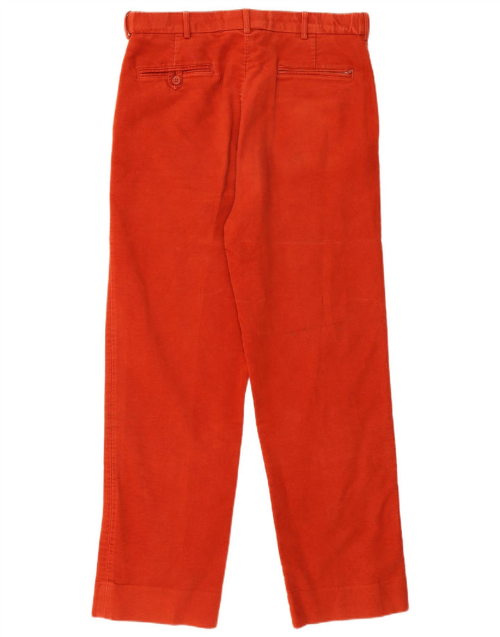 Calça chino reta masculina PETER CHRISTIAN W34 L30 algodão vermelho