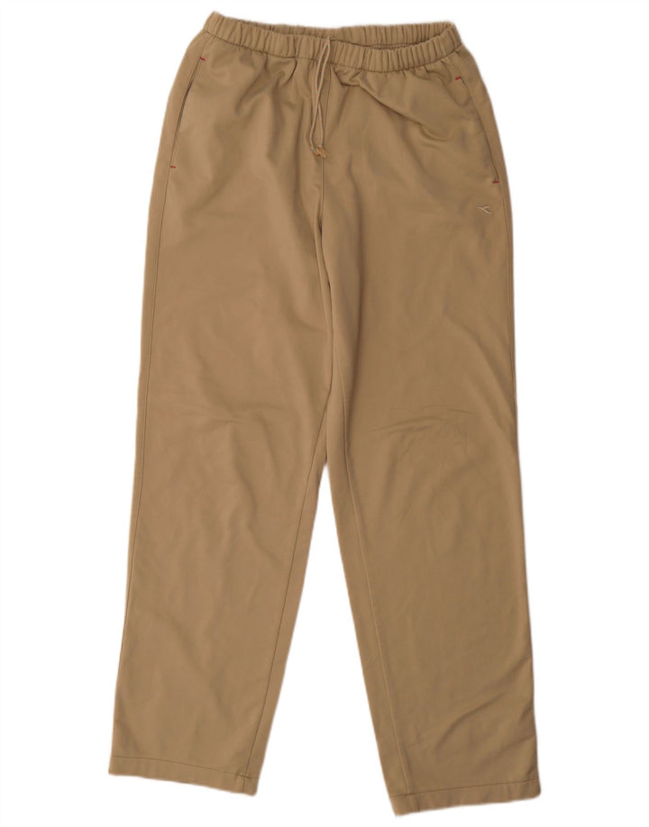 Calça de treino feminina Diadora UK 14 grande poliéster bege