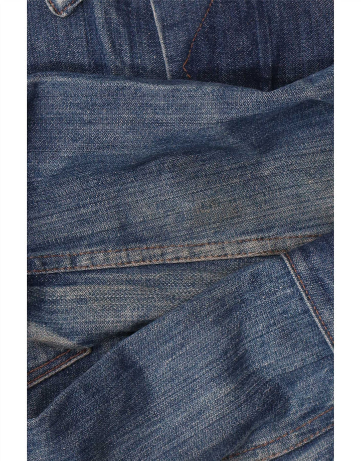 Jaqueta jeans masculina Wrangler UK 38 azul médio