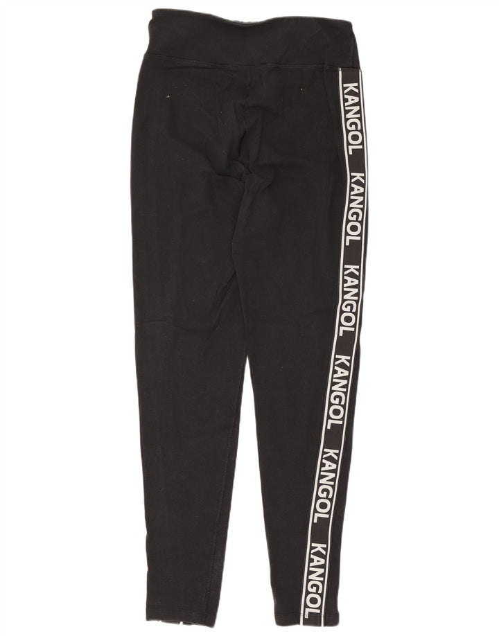 Leggings femininas Kangol gráficas UK 12 algodão preto médio