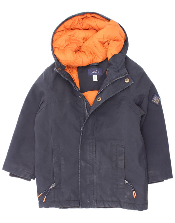 Jaqueta acolchoada com capuz Joules Boys 4-5 anos azul marinho poliéster