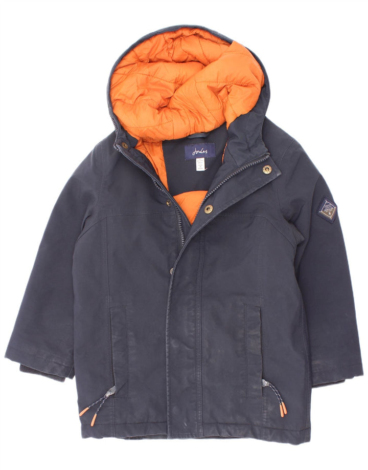 Jaqueta acolchoada com capuz Joules Boys 4-5 anos azul marinho poliéster