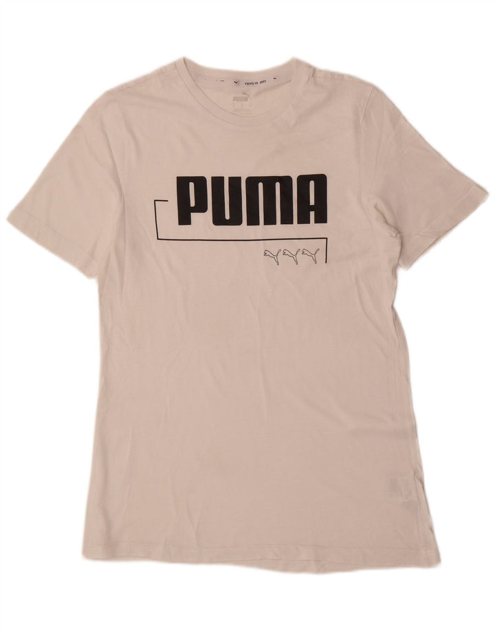 Puma Camiseta Masculina Graphic Top Pequeno Branco