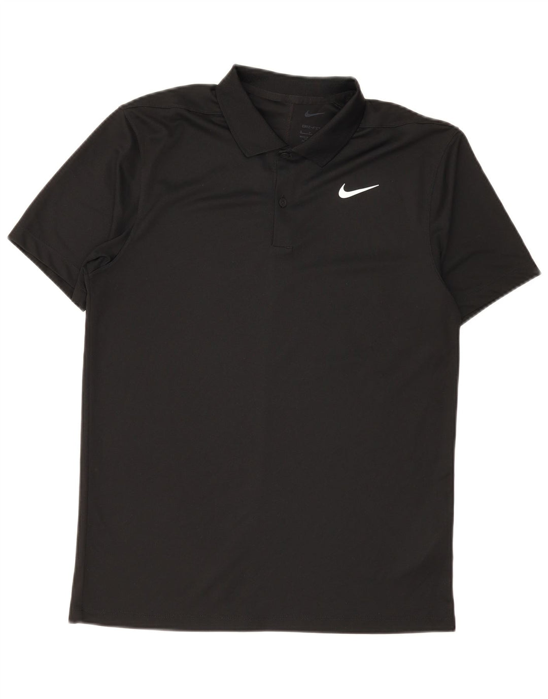 Camisa polo masculina Nike Dri Fit pequena poliéster preta