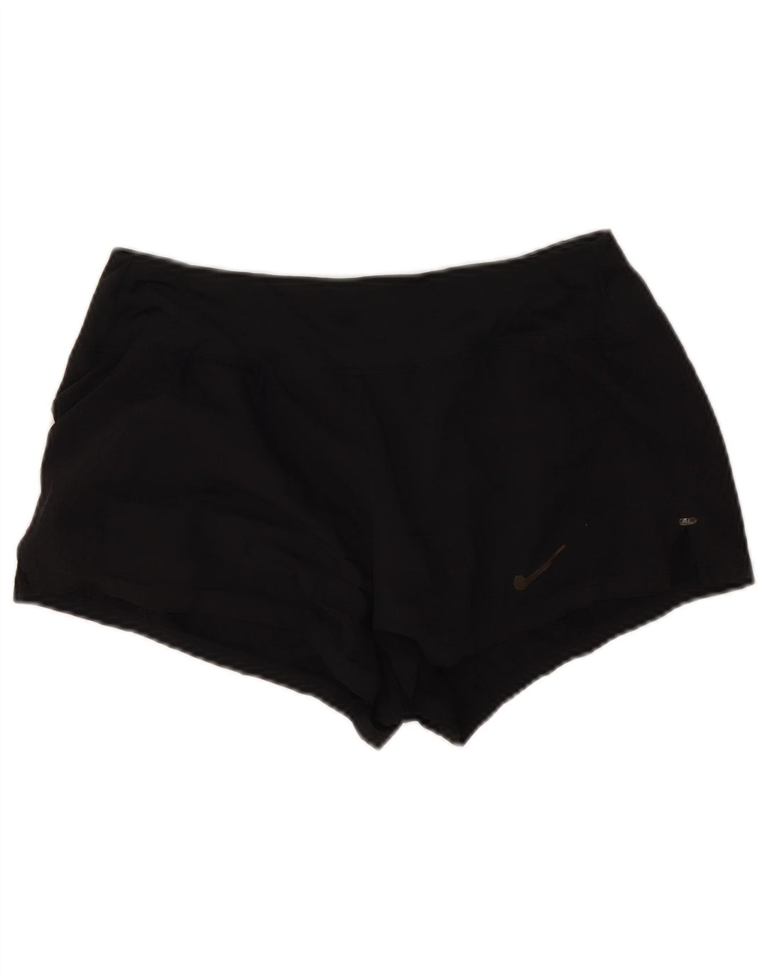 Nike Womens Running Sport Shorts UK 12 Médio Preto Poliéster