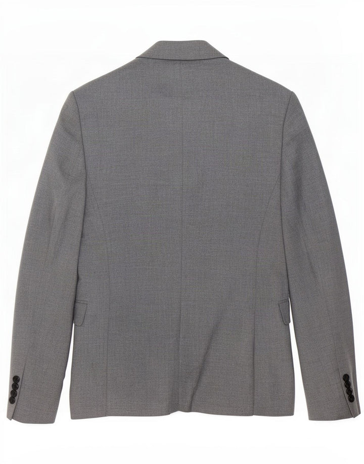 Jaqueta blazer masculina Zara com 1 botão EU 44 XS cinza poliéster