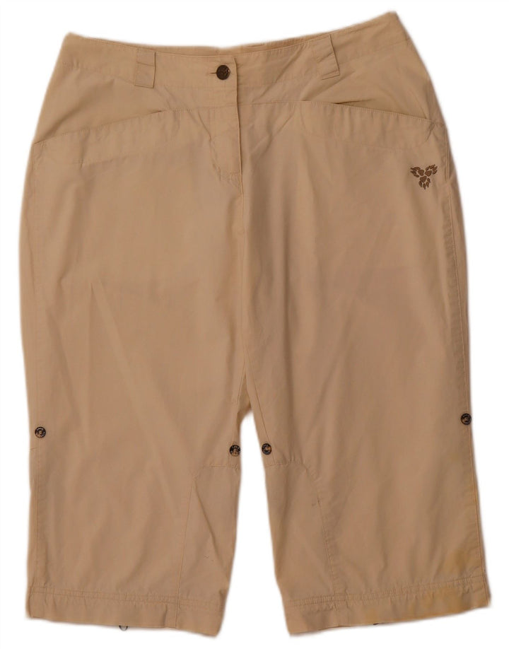 Bermuda feminina JACK WOLFSKIN Reino Unido 10/12 Médio W30 Bege