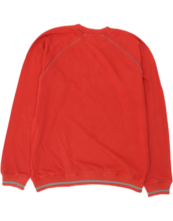PUMA Mens Graphic Moletom Jumper Grande Vermelho