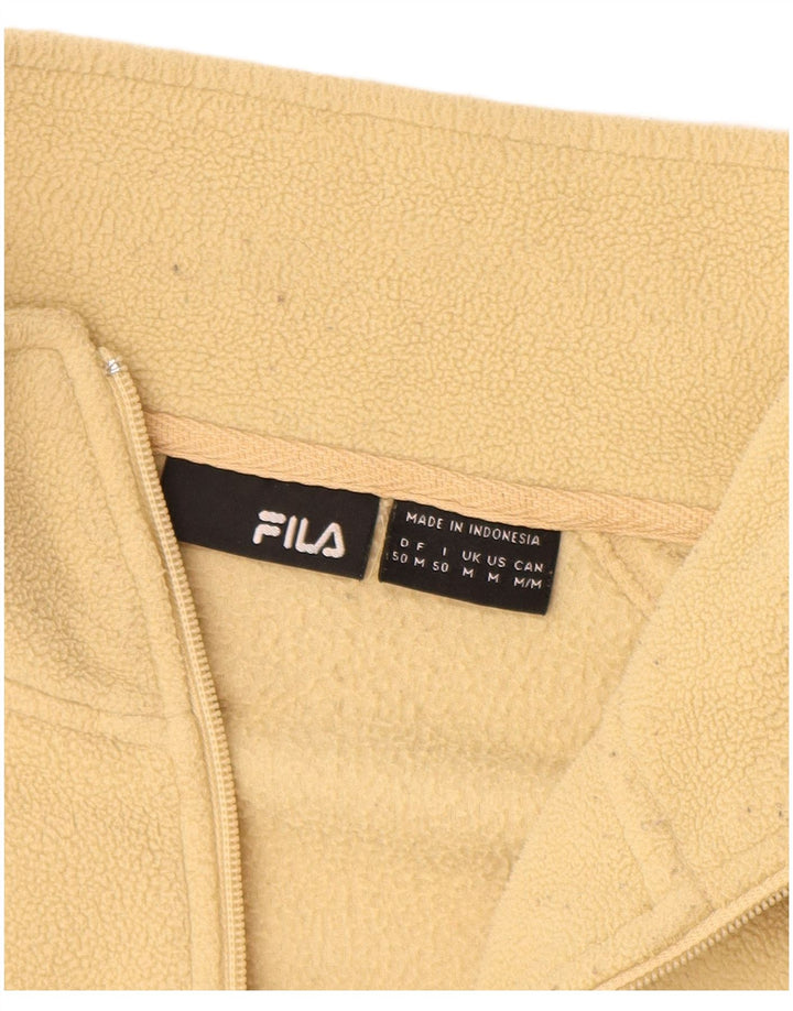 Jaqueta masculina Fila Fleece UK 38 poliéster amarelo médio