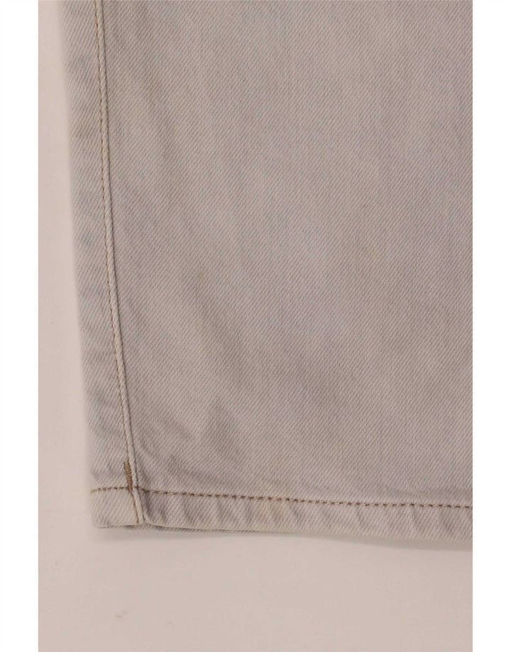 Zara Mens Denim Shorts EU 38 Pequeno W30 Algodão Cinza