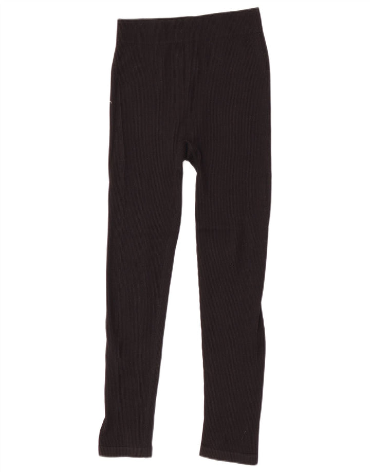 Zara Leggings Mulher UK 14 Médio Preto