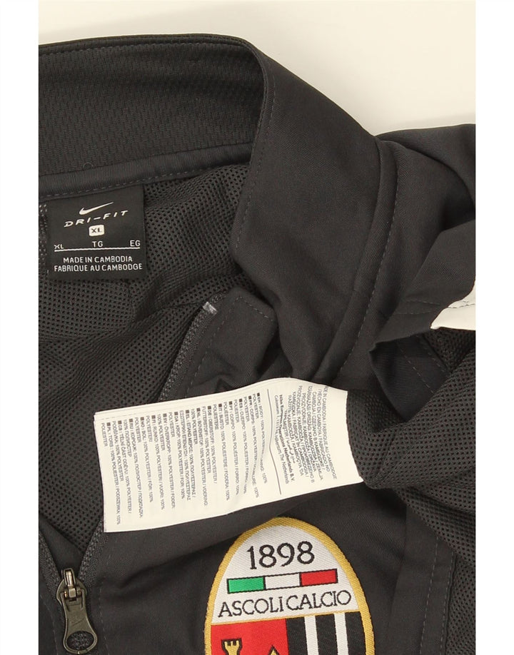 Nike Mens Ascoli Calcio 1898 Tracksuit Top Jacket XL Cinza Poliéster