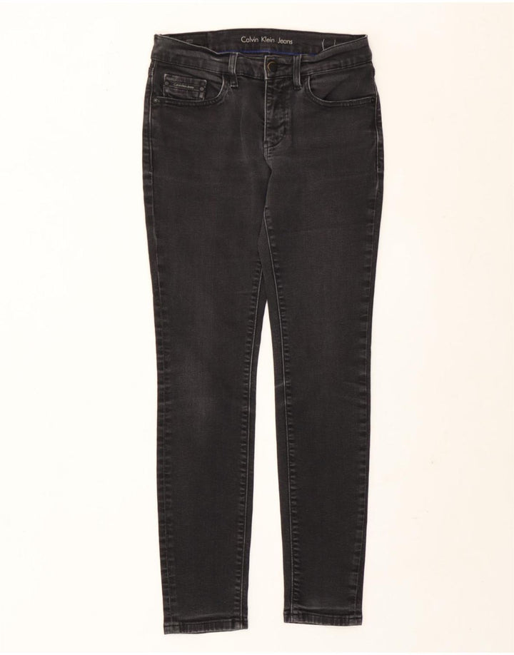 Calça jeans skinny feminina Calvin Klein W28 L30 cinza