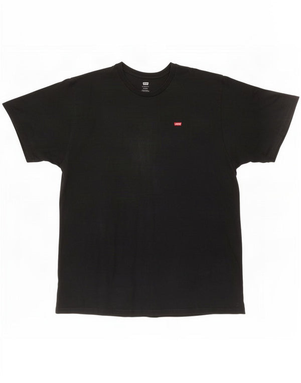 Camiseta masculina Levi's Top 4XL algodão preto