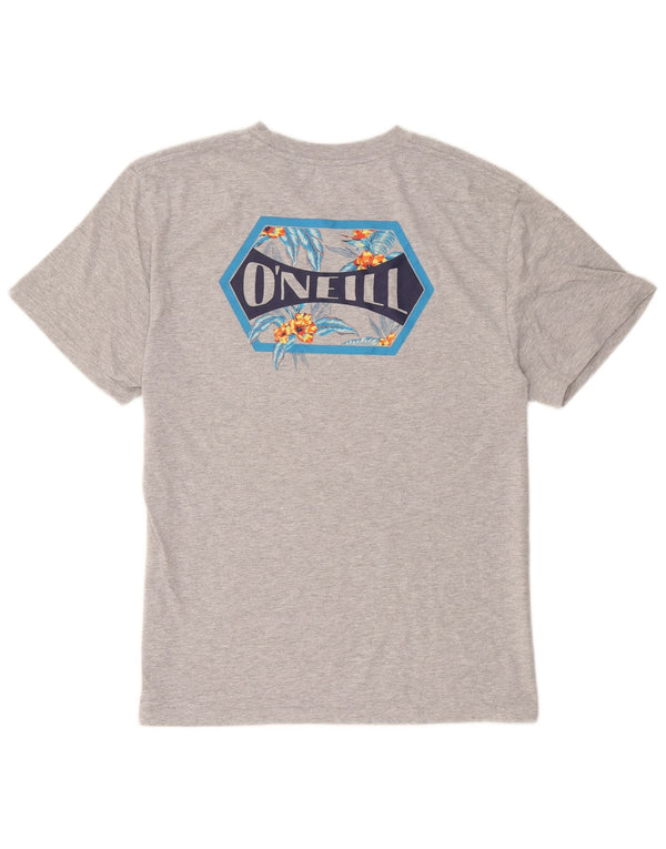 Camiseta masculina O'Neill com ajuste moderno gráfico grande algodão cinza