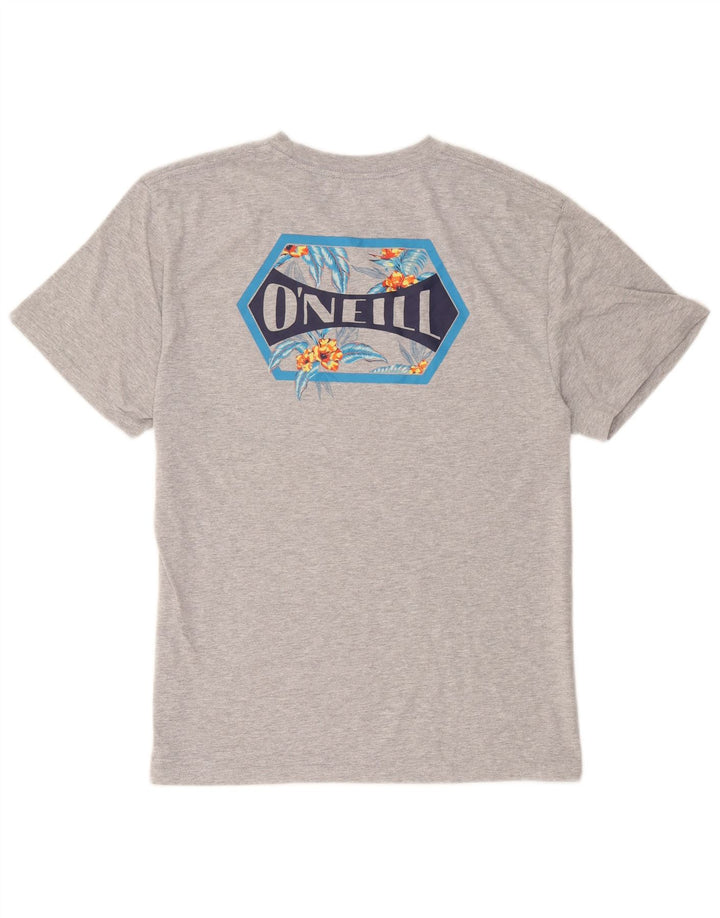 Camiseta masculina O'Neill com ajuste moderno gráfico grande algodão cinza
