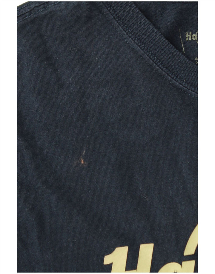 Camiseta masculina Hard Rock Barcelona Graphic Top Médio Algodão Azul Marinho