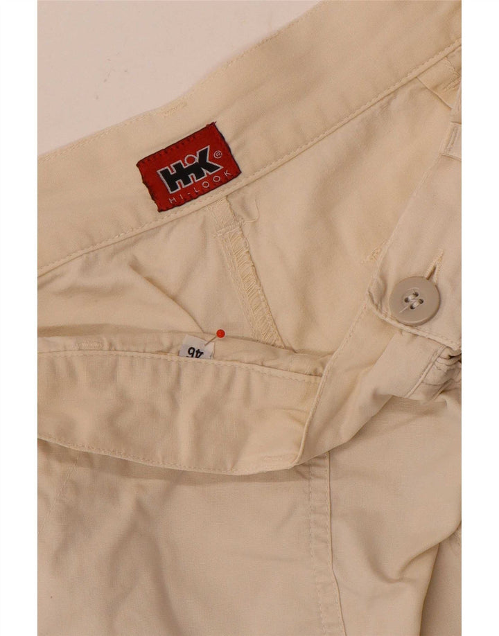 Shorts Chino Masculino Vintage IT 46 Pequeno W30 Bege