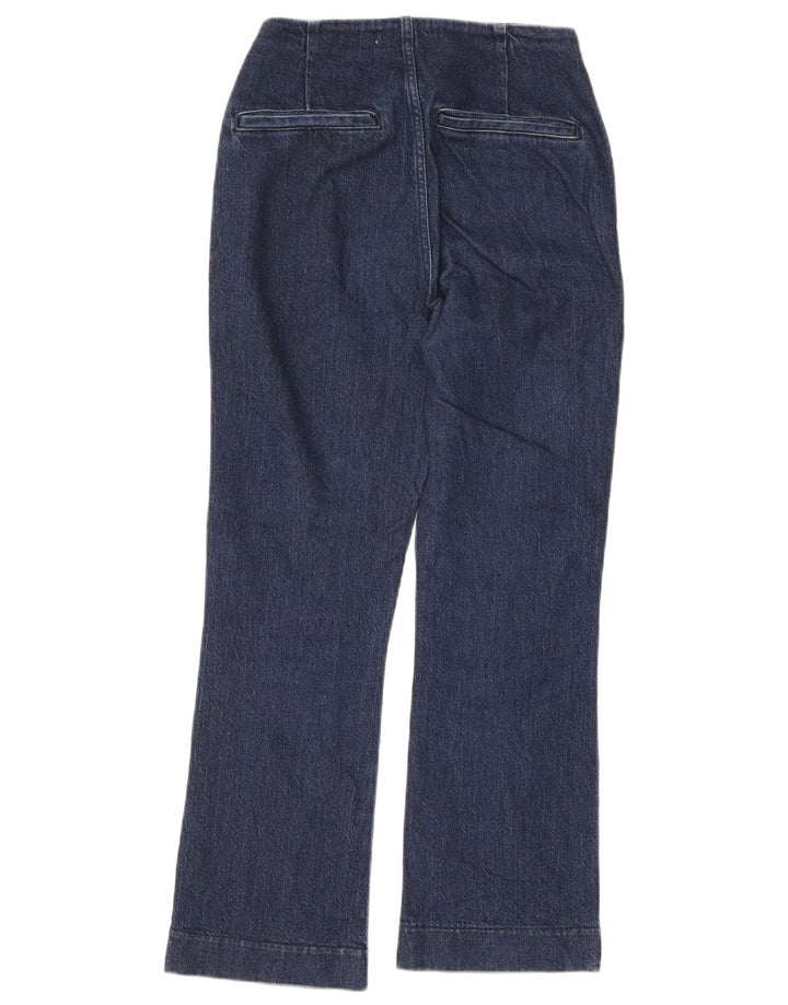 Calça jeans feminina Zara Bootcut EU 36 XS W26 L28 azul marinho