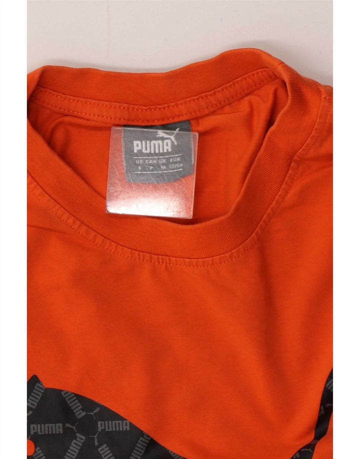 Puma Camiseta Masculina Graphic Top Laranja Médio