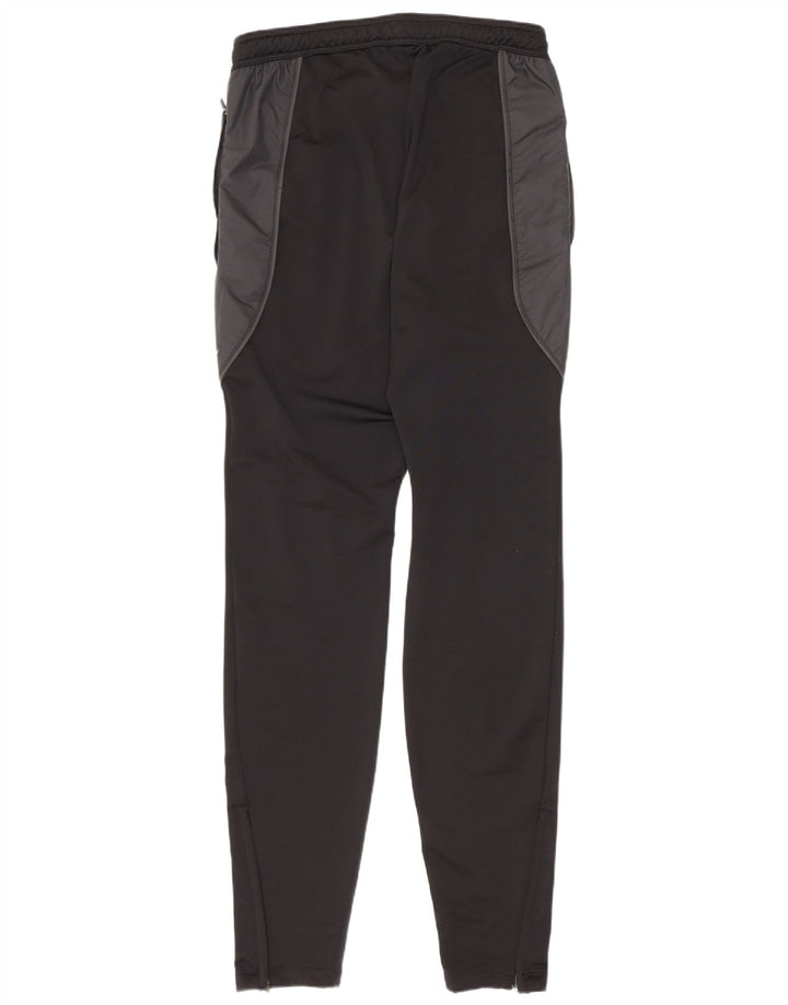 Calça de treino masculina Nike Dri Fit pequena preta colorblock poliéster