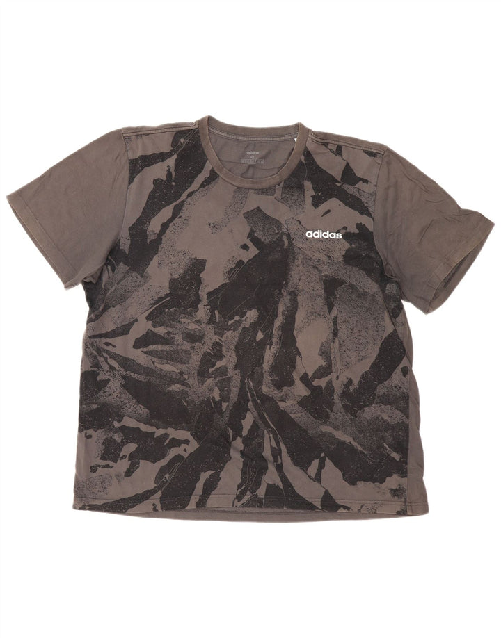 Camiseta Adidas Masculina Abstract Pattern Top XL Cinza