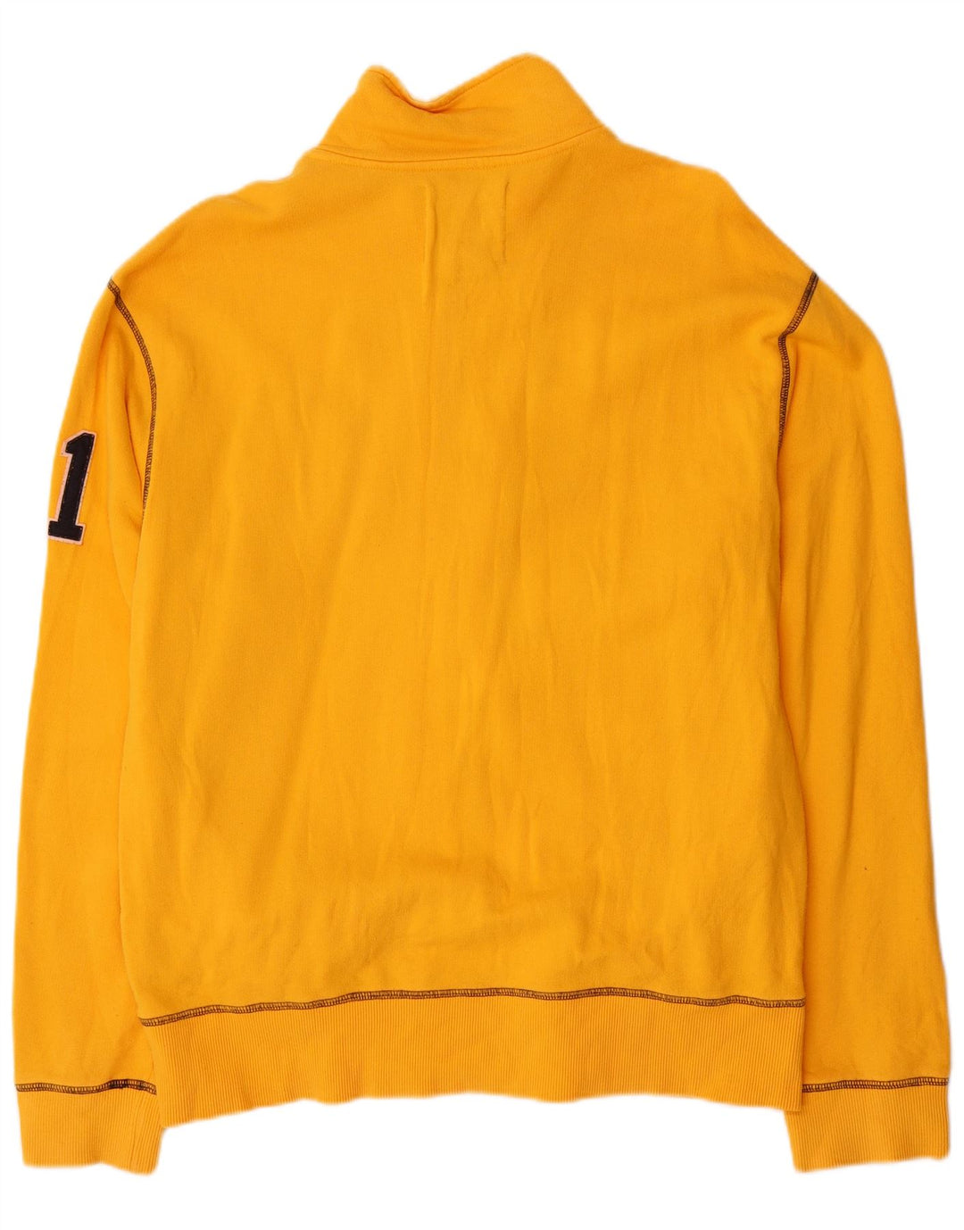 FILA Mens Graphic Tracksuit Top Jaqueta Grande Algodão Amarelo