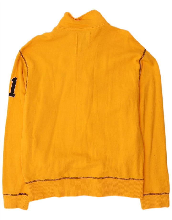 FILA Mens Graphic Tracksuit Top Jaqueta Grande Algodão Amarelo