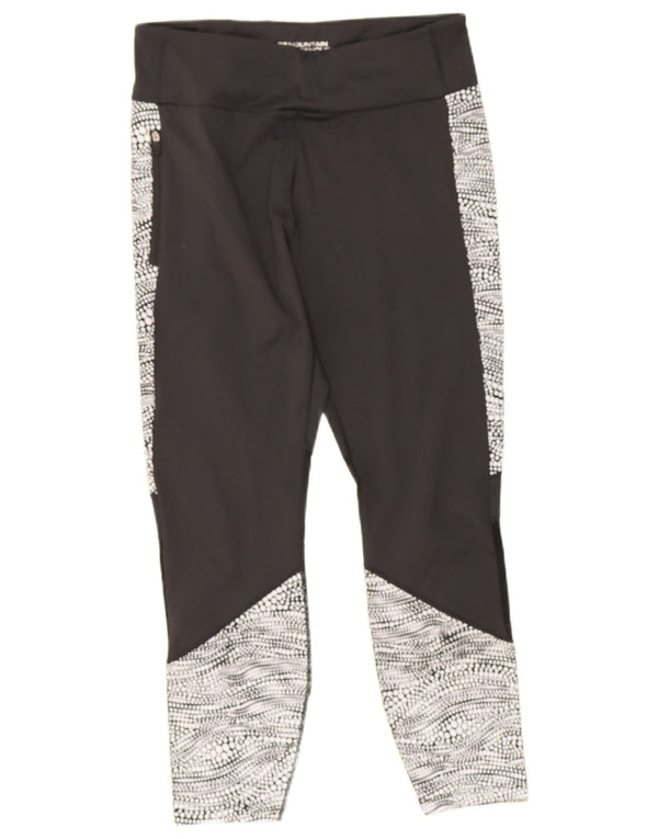 Leggings capri femininas Mountain Warehouse UK 14 médio preto colorblock