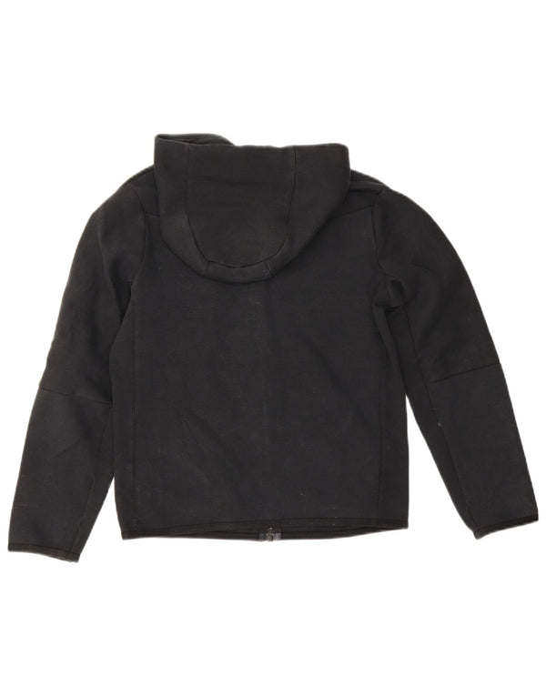 Suéter Nike Boys Zip com capuz 10-11 anos médio preto algodão