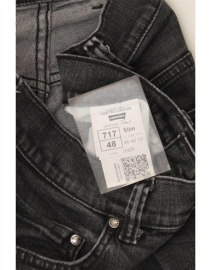 Carrera Masculino 717 Slim Jeans W33 L31 Cinza Algodão