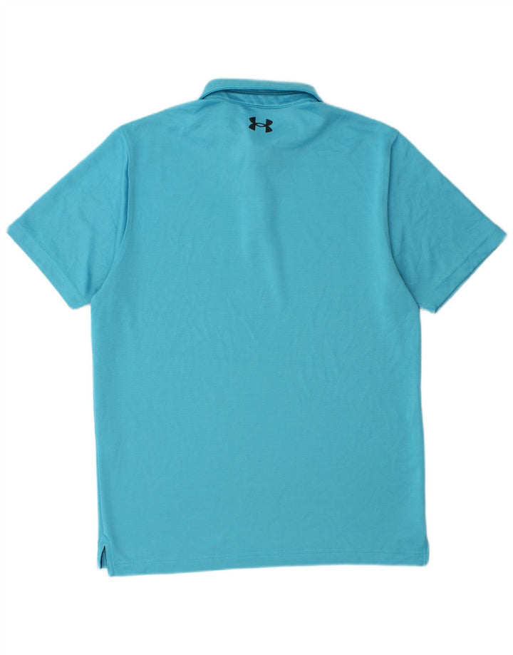 Camisa polo masculina UNDER ARMOUR de ajuste solto poliéster azul médio