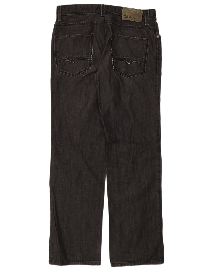 Jeans retos femininos HUGO BOSS W33 L32 algodão cinza