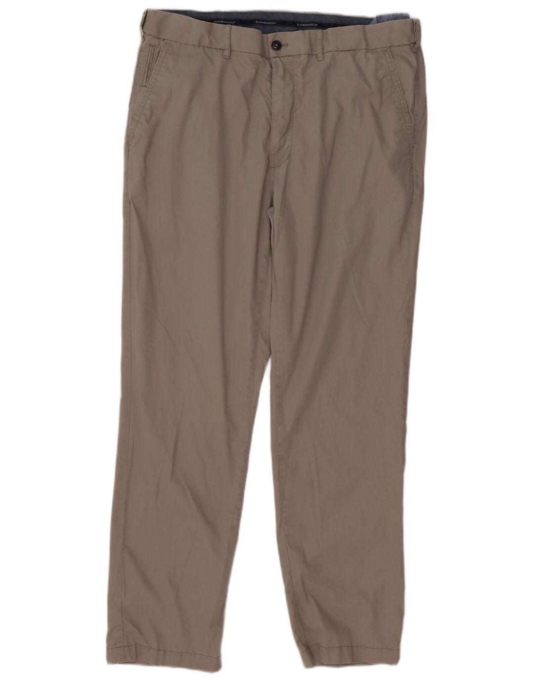 Calça chino reta masculina Marks & Spencer Blue Harbor W38 L31 cinza