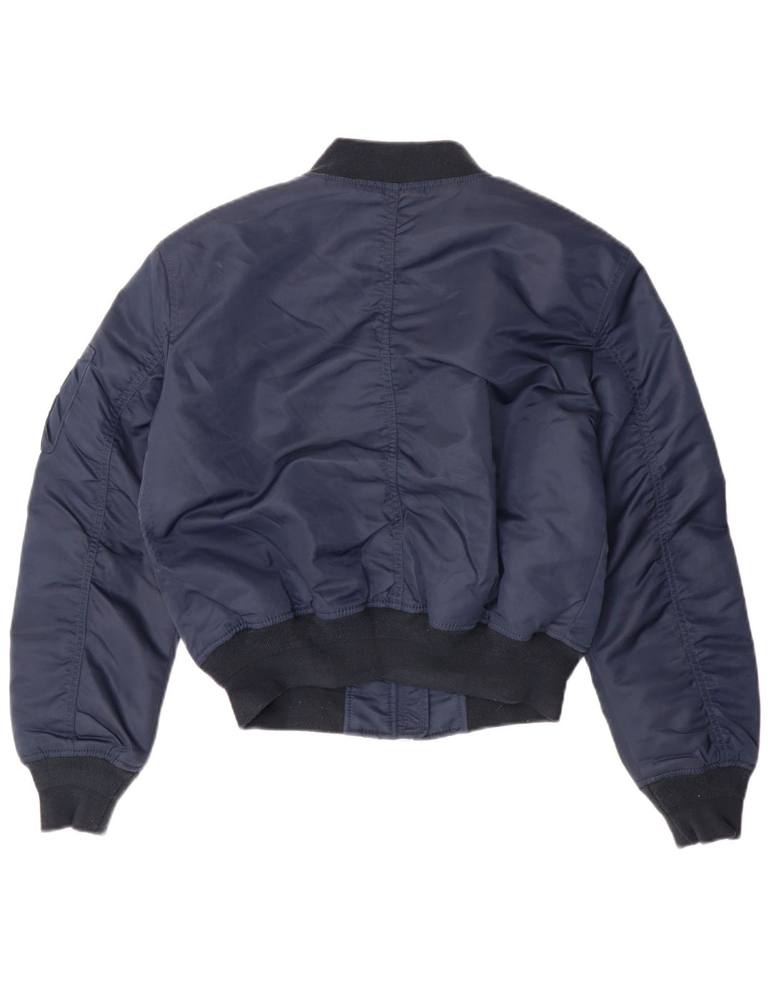 Jaqueta bomber feminina Superdry UK 6 XS azul marinho nylon exército