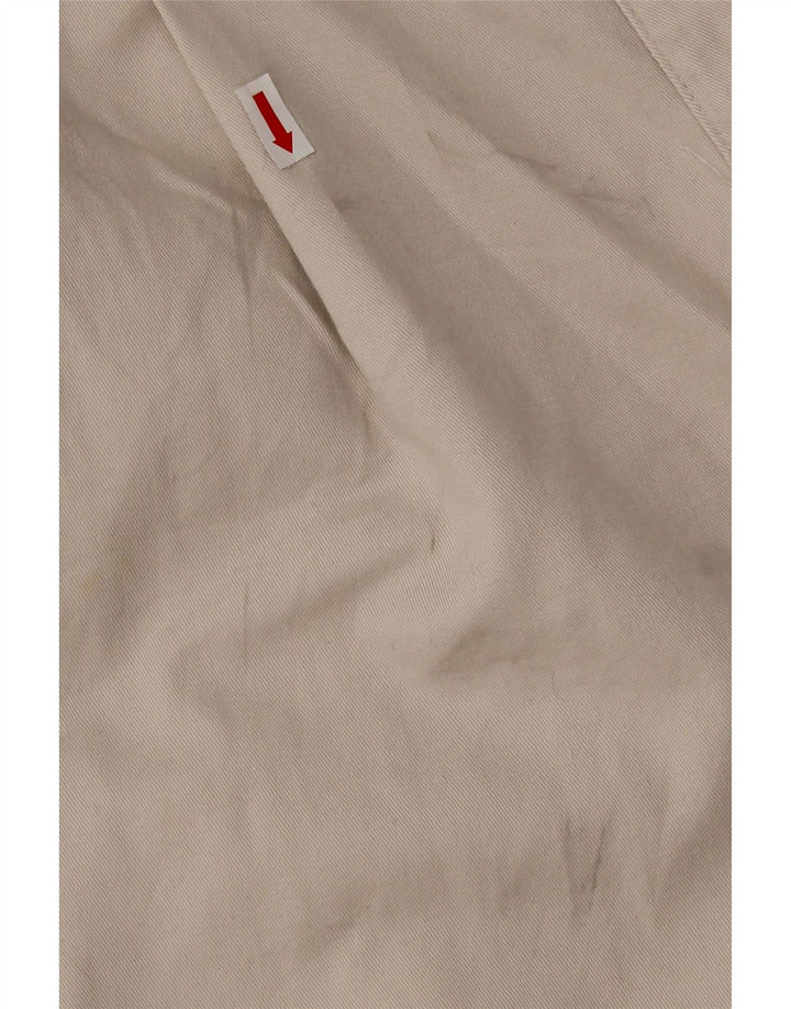 Shorts masculino DOCKERS Stain Defender Pegged Chino W38 XL algodão cinza