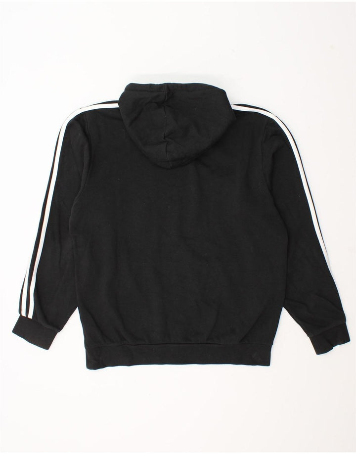 Adidas masculino gráfico moletom com capuz médio algodão preto