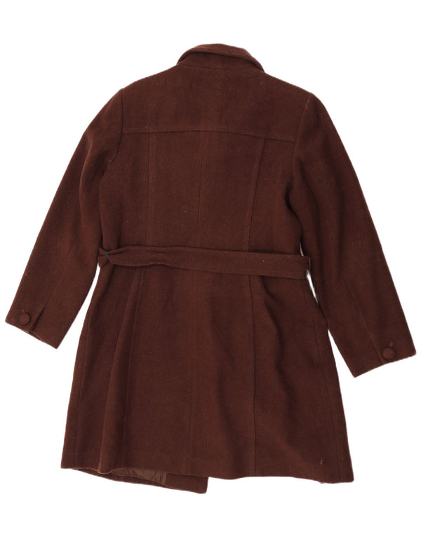 Sobretudo feminino Marks & Spencer UK 18 XL marrom lã nova