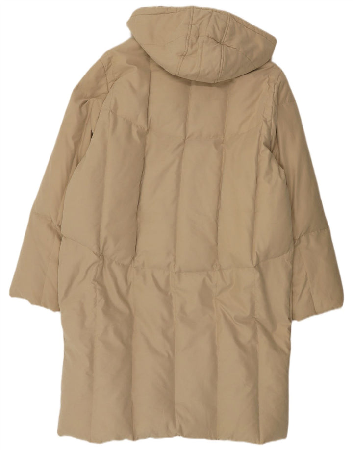 Casaco feminino acolchoado com capuz e capuz Invicta UK 18 XL bege poliéster