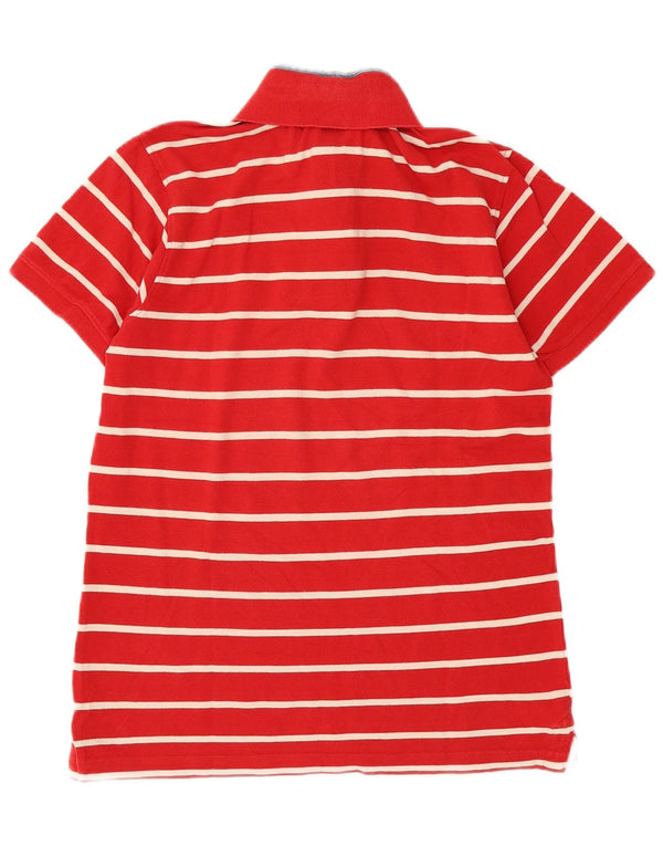 Camisa polo masculina Marina Militare médio algodão listrado vermelho