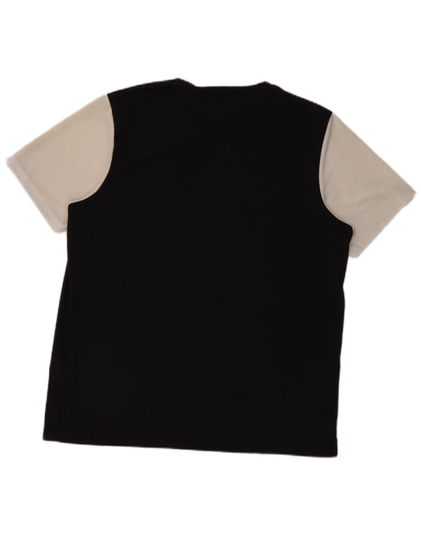 Adidas Mens Aeroready Camiseta Top XL Preto Colorblock Poliéster