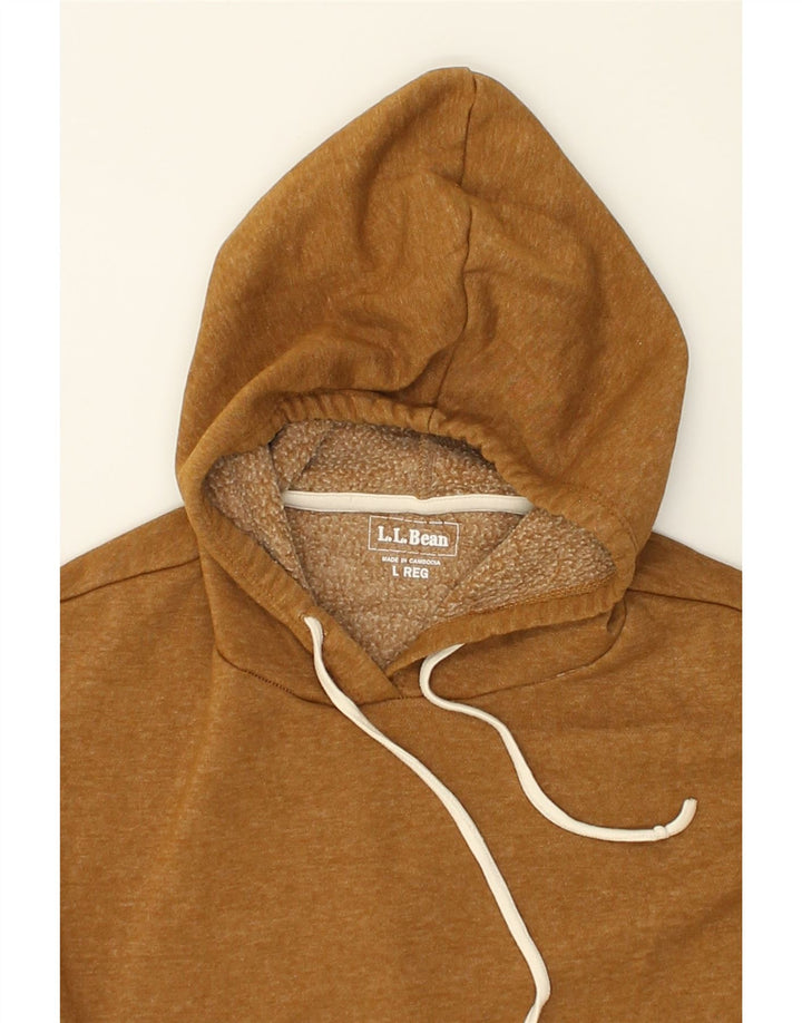 L.L.BEAN Womens Hoodie Jumper UK 16 Large Brown | Vintage L.L.Bean | Thrift | Second-Hand L.L.Bean | Used Clothing | Messina Hembry 