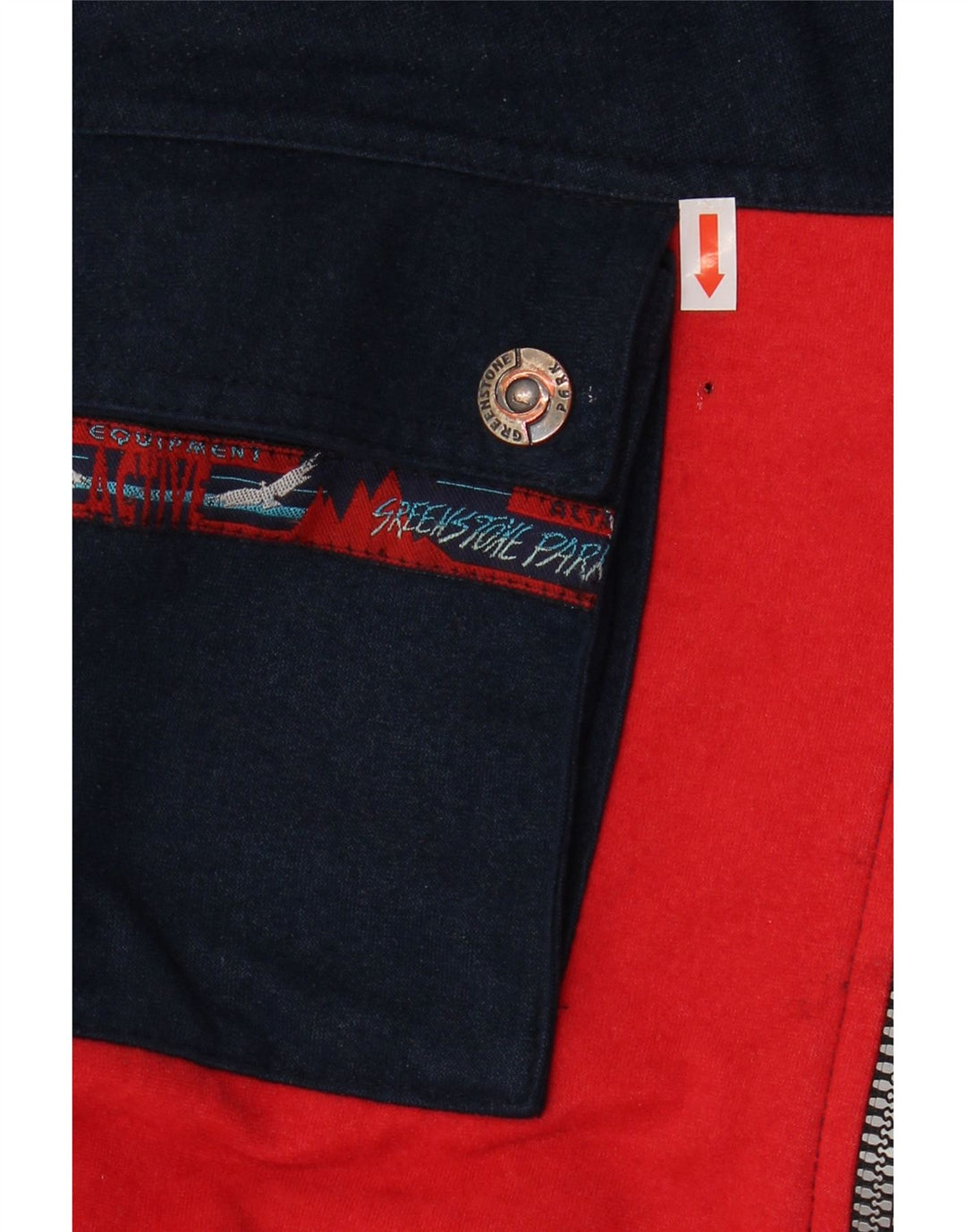 Jaqueta masculina de agasalho Sreekstone Park XL vermelho colorblock