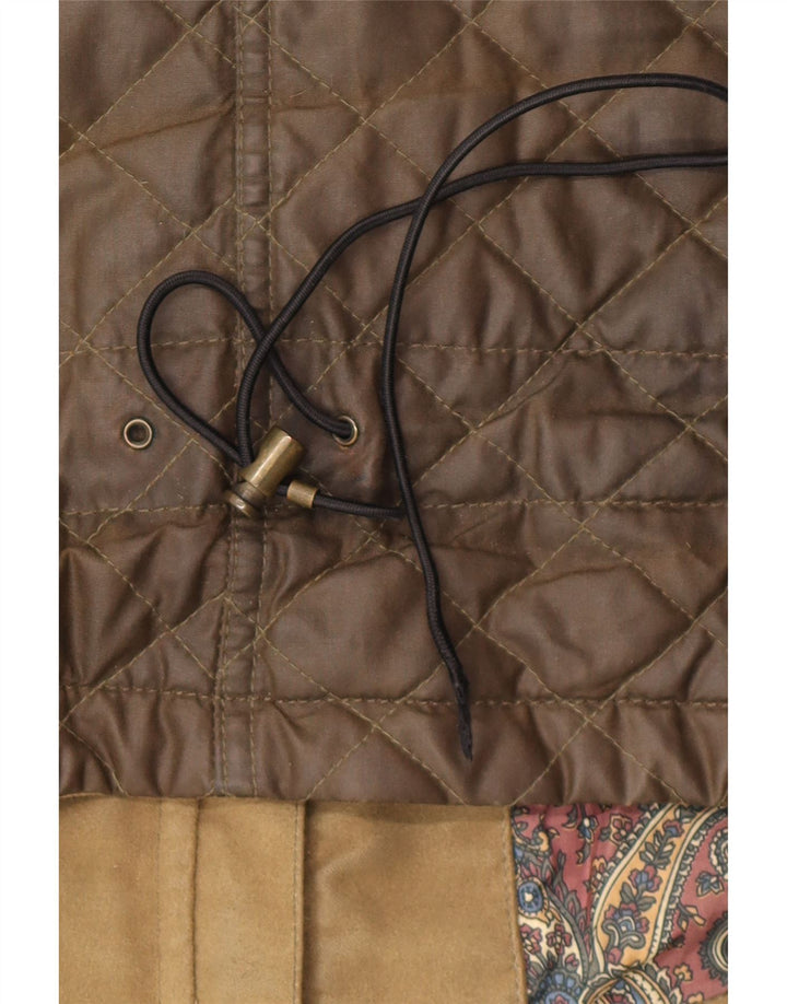 Jaqueta feminina de algodão encerado Belstaff IT 44 algodão cáqui médio