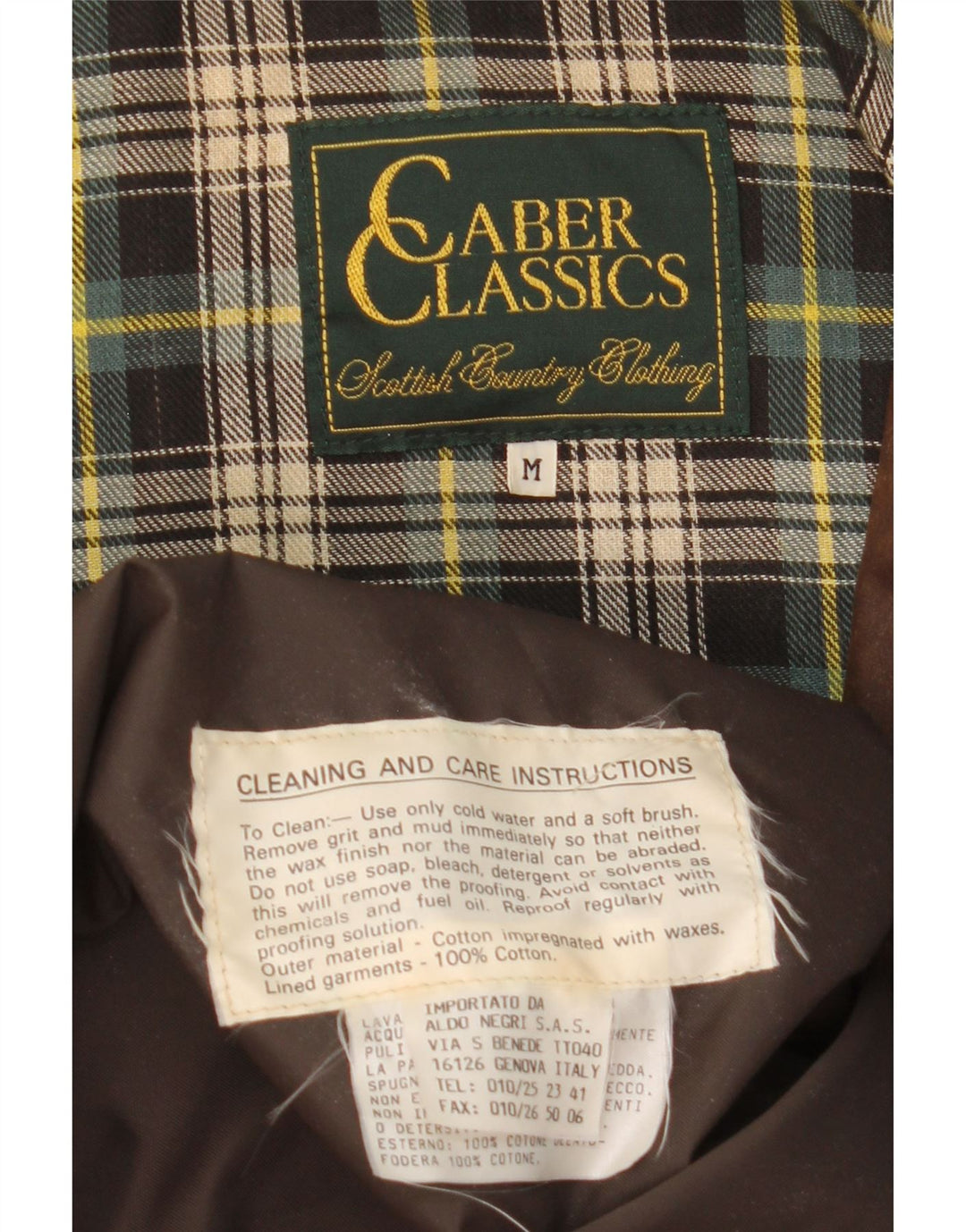 Jaqueta masculina de algodão encerado Caber Classics Reino Unido 38 algodão marrom médio